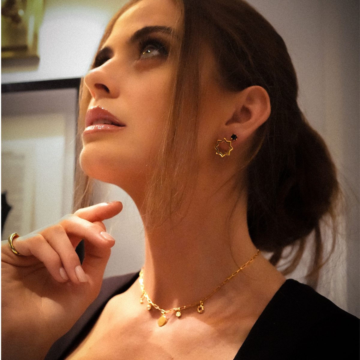 Silhouette Star Studs