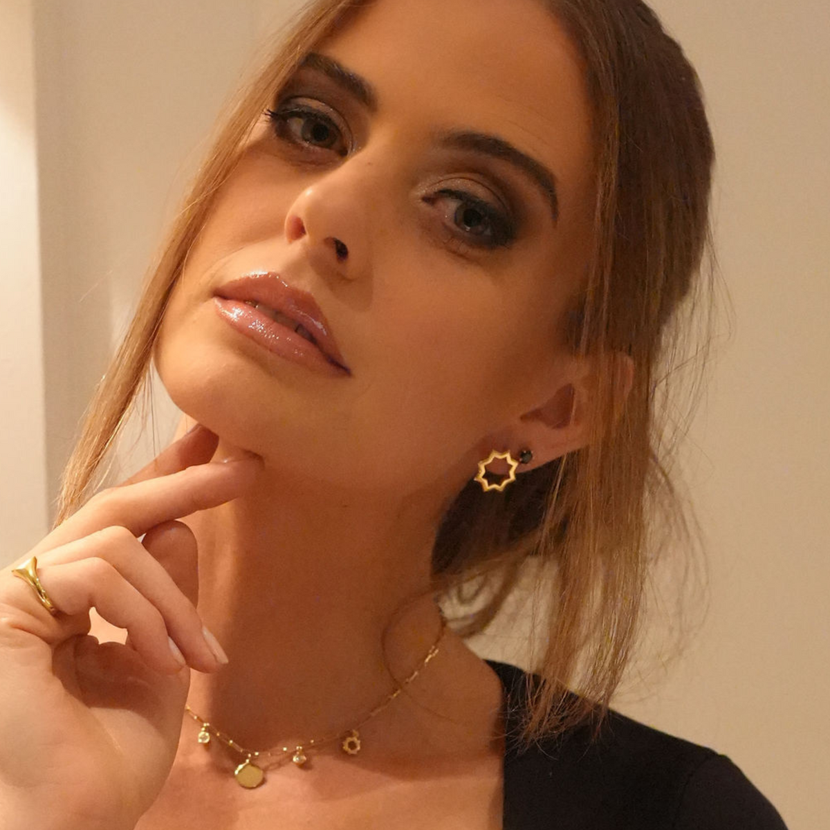 Silhouette Star Studs