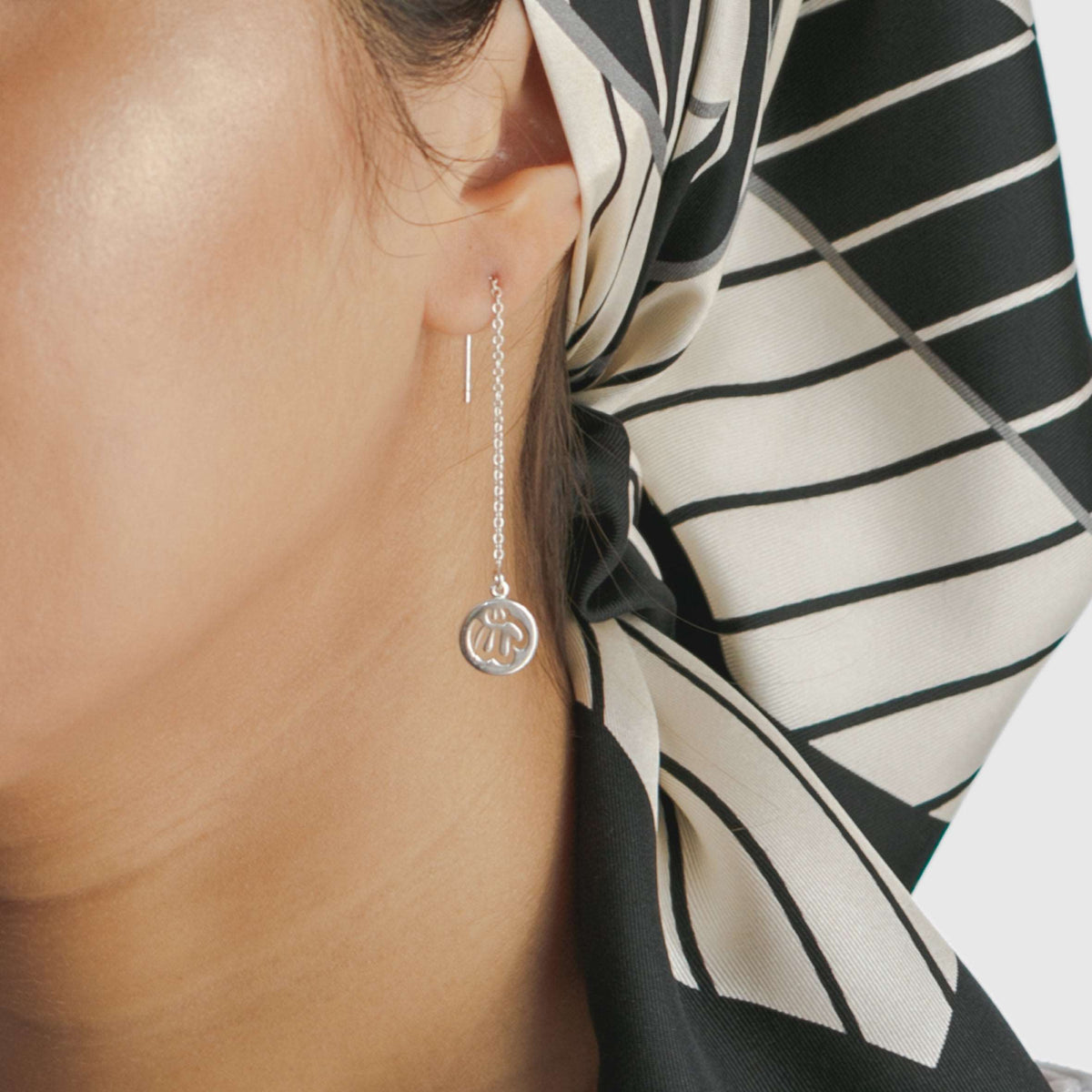 Allah Disc Chain Earrings