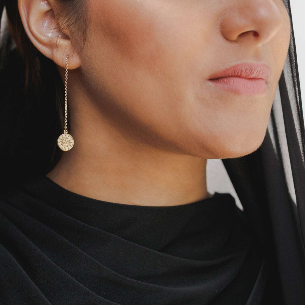 Ottoman Coin Chain Earrings