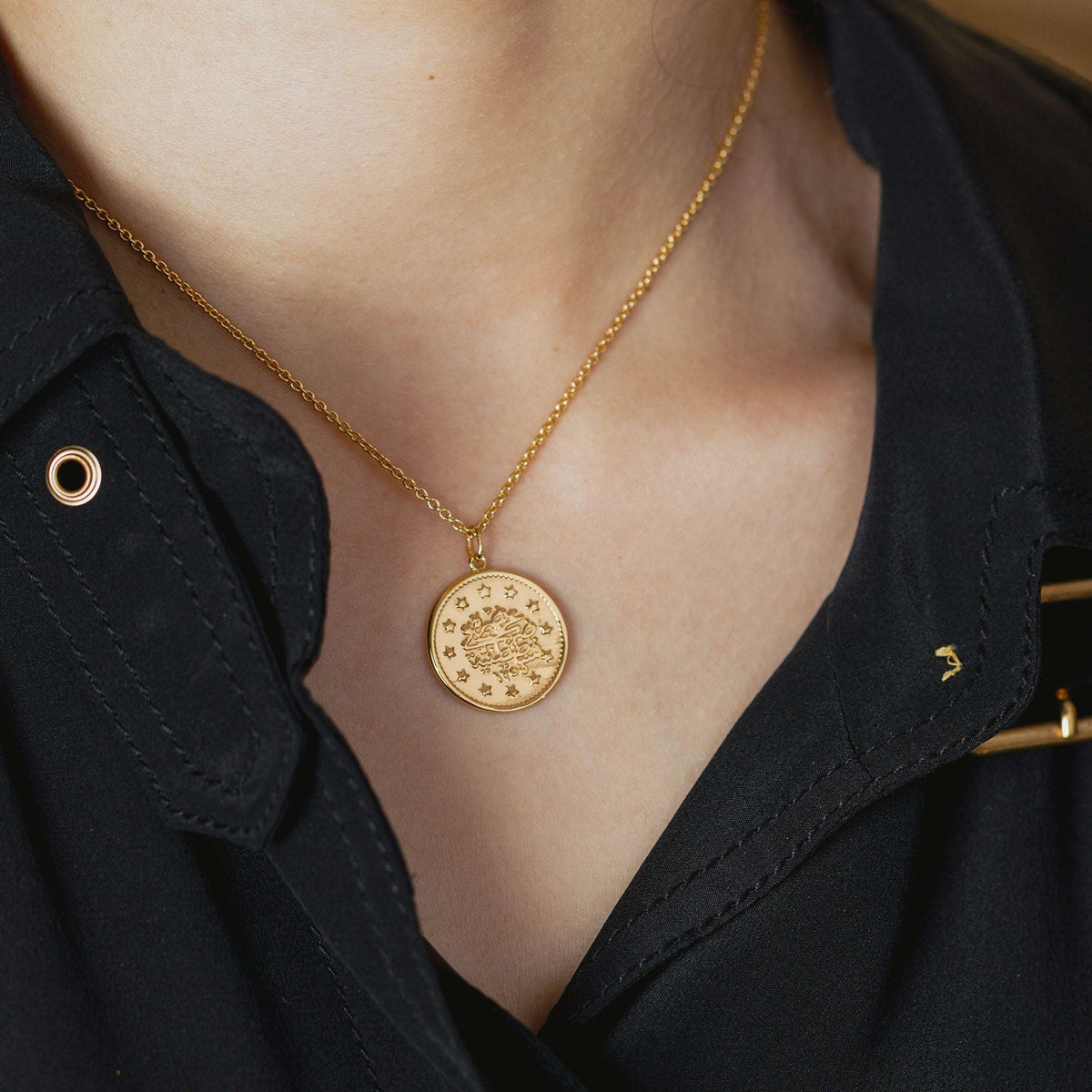 Classic Ottoman Coin Adjustable Necklace