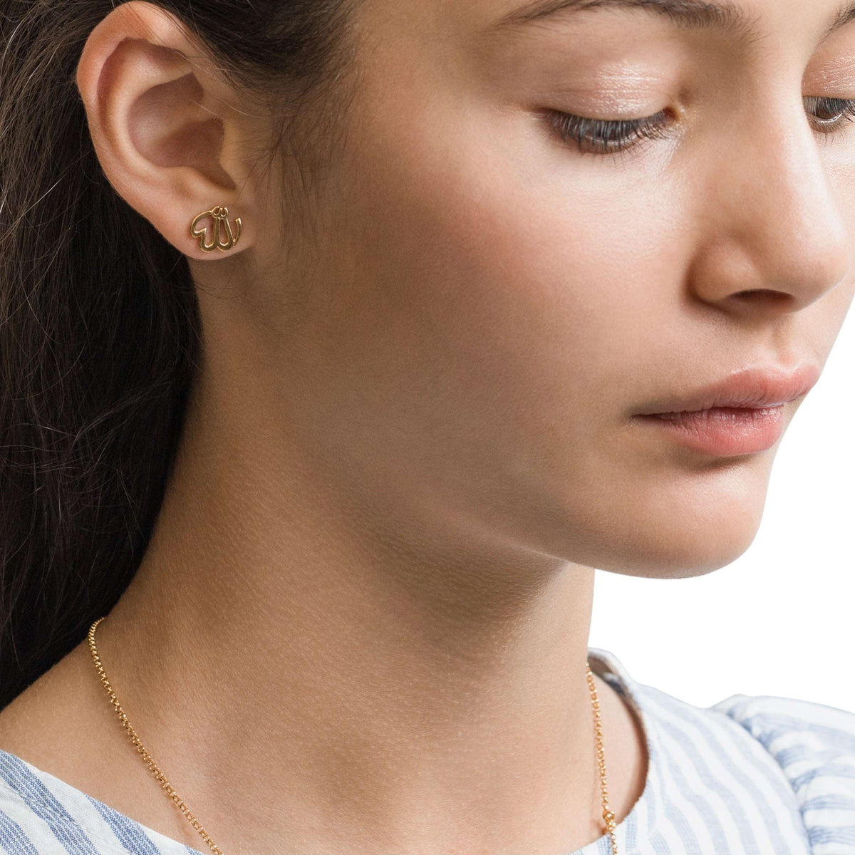 Kids Allah Stud Earrings