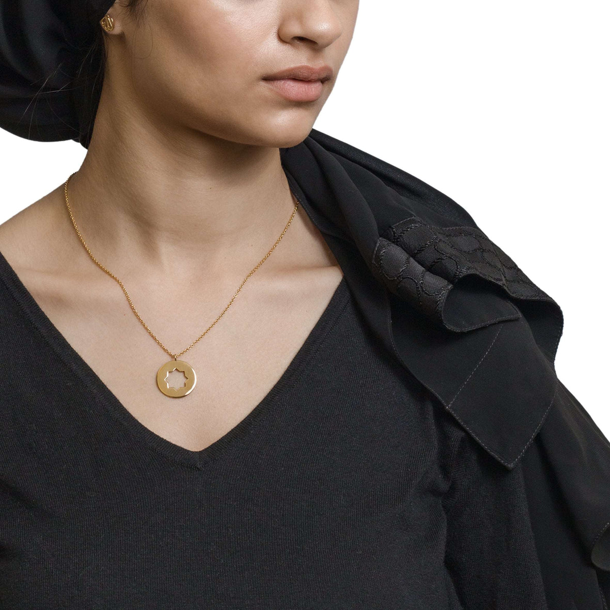 Signature Star Disc Necklace