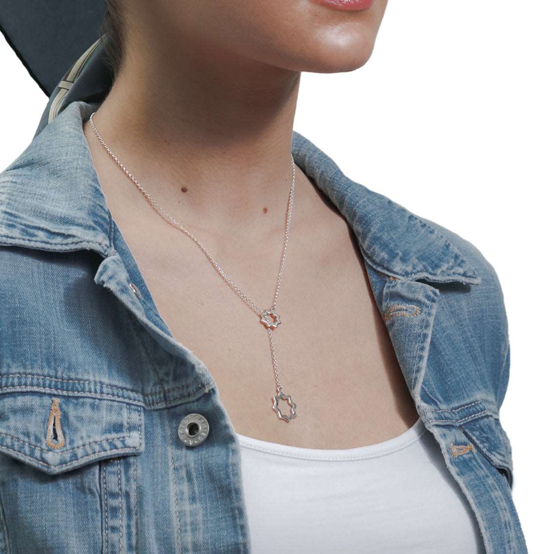 Iman Signature Star Lariat Necklace