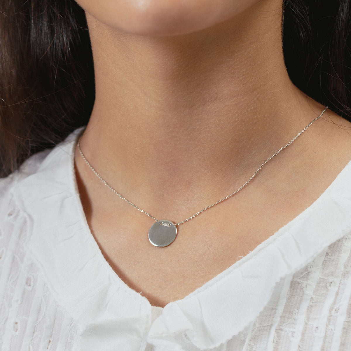 Threaded Saghir Dhikr Disc Necklace