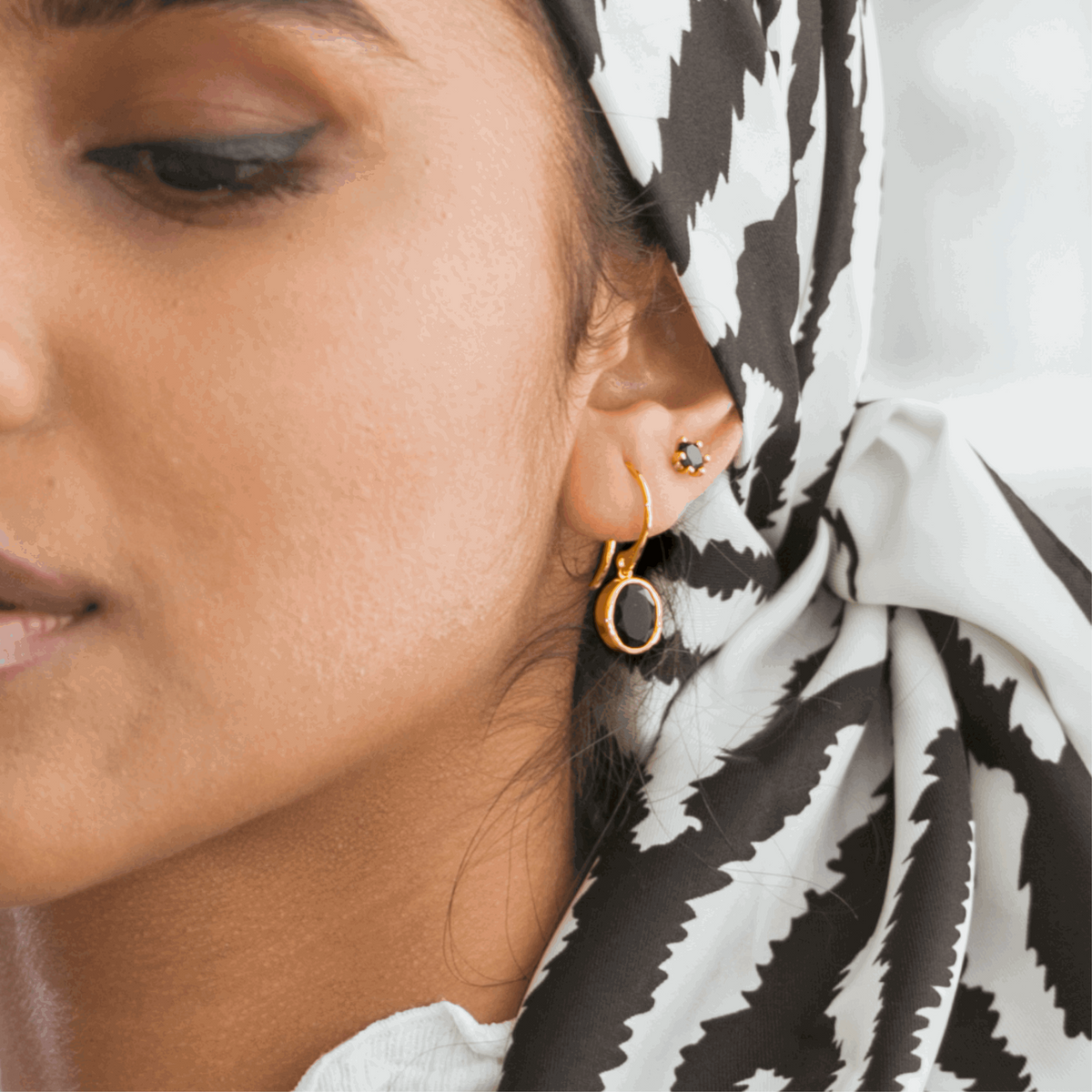 Gemstone Drop Earrings