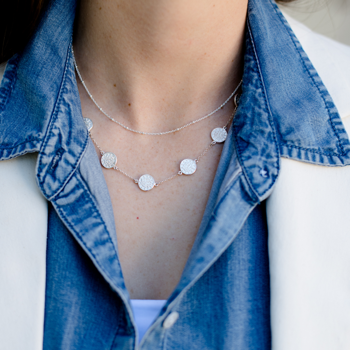 Ottoman Multi Coin Adjustable Necklace