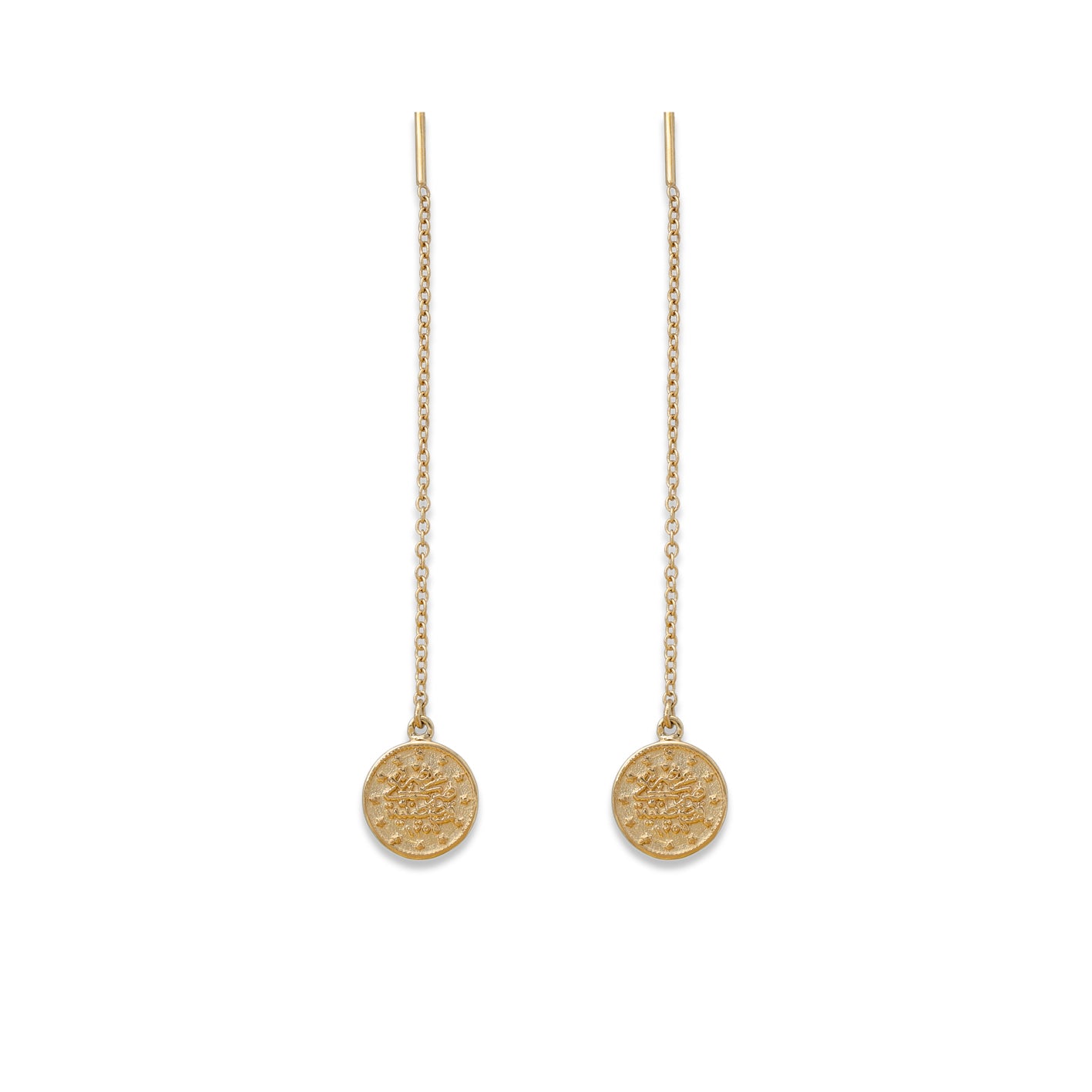 Ottoman Coin Chain Earrings