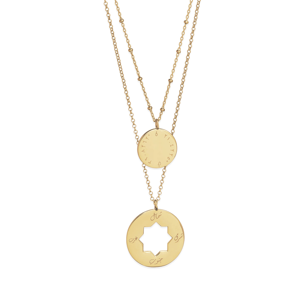 Signature Star Disc Necklace