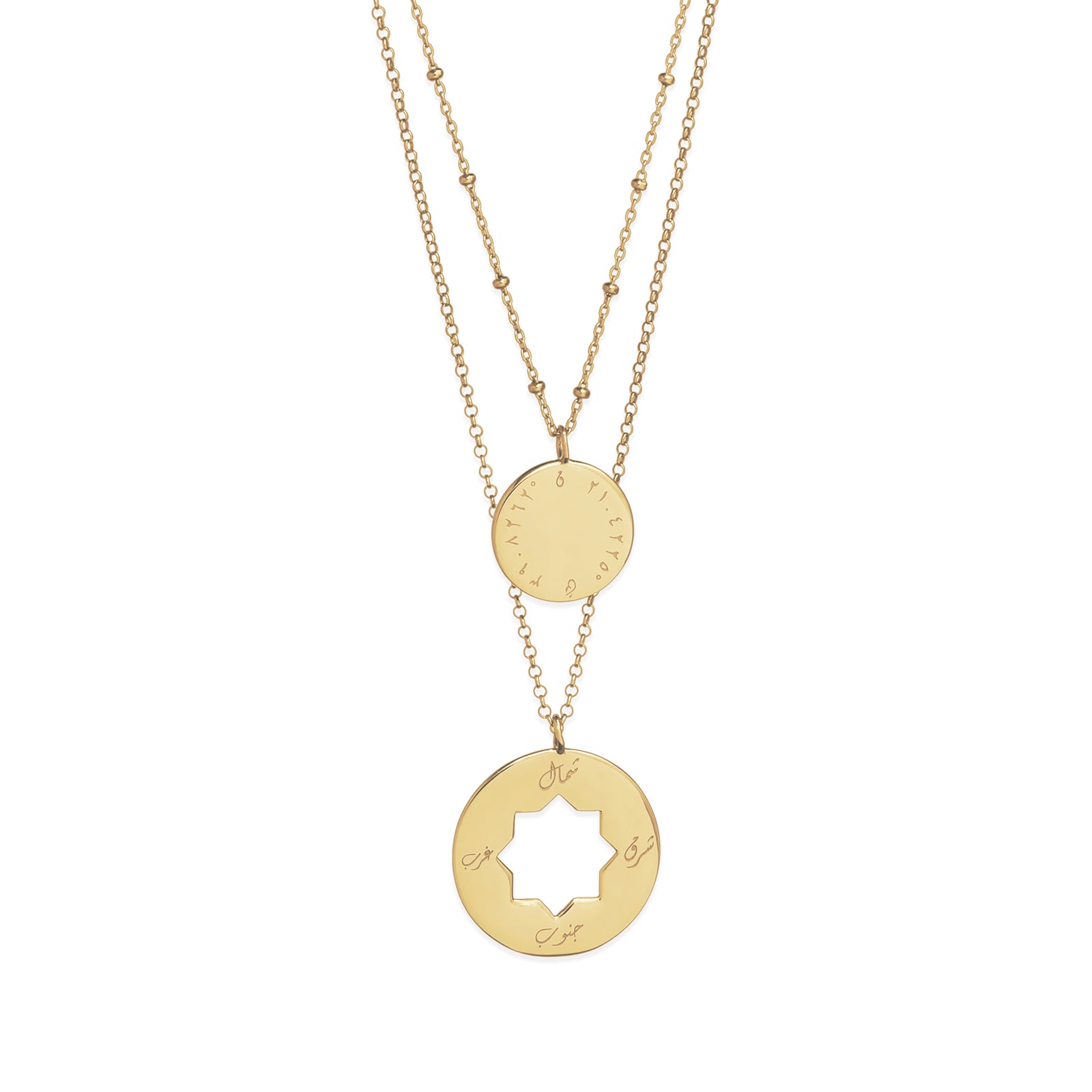 Signature Star Disc Necklace