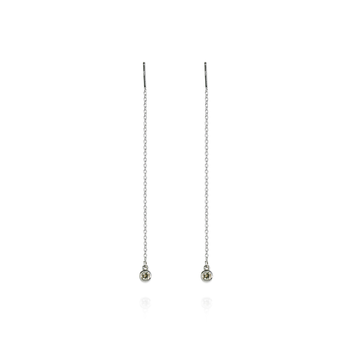 Classic Gemstone Chain Earrings