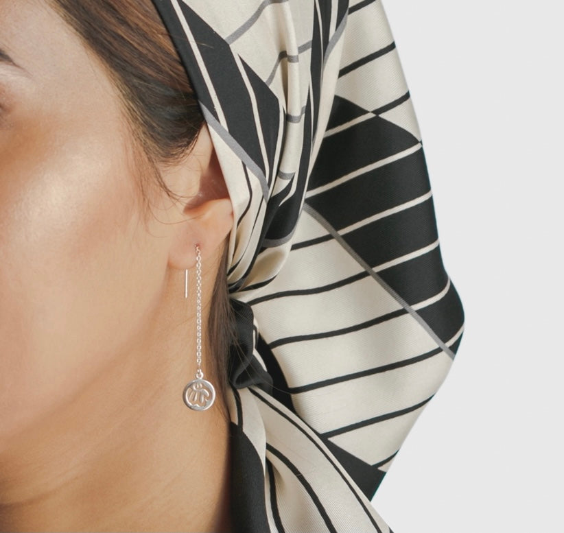 Allah Disc Chain Earring