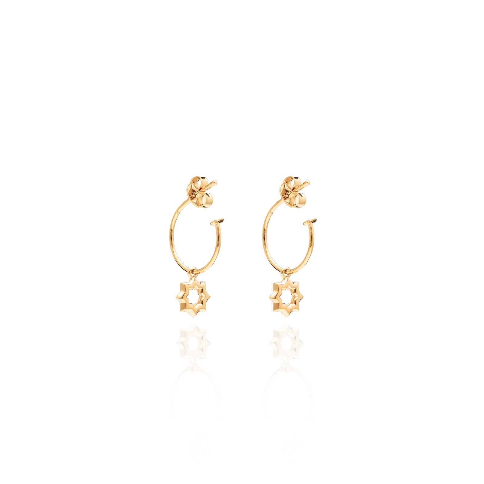 Saghir Silhouette Star Hoop Earrings