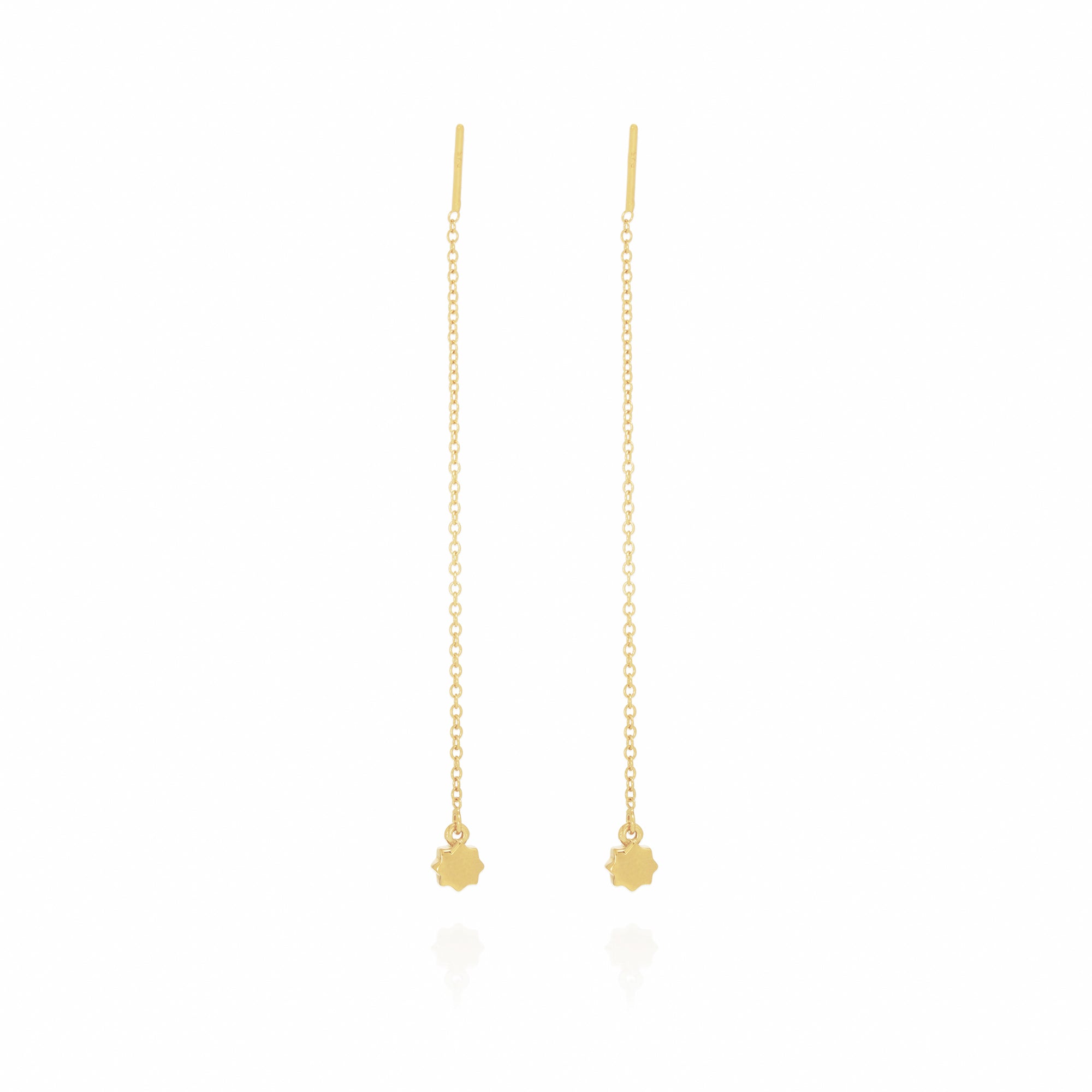 Kids Saghir Signature Star Chain Earrings