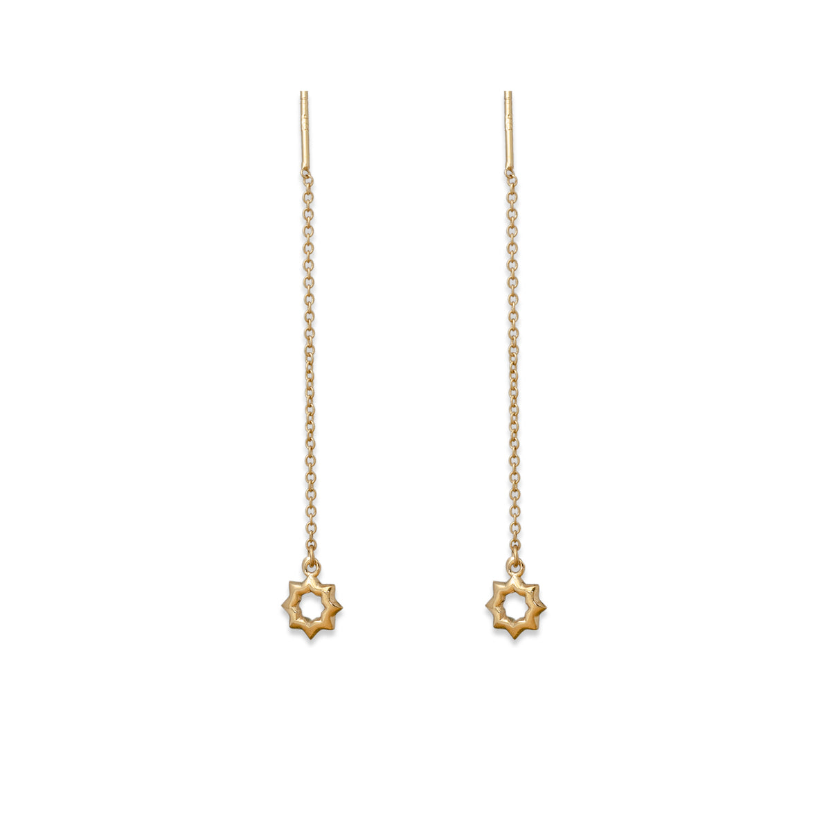 Kids Signature Silhouette Star Chain Earrings