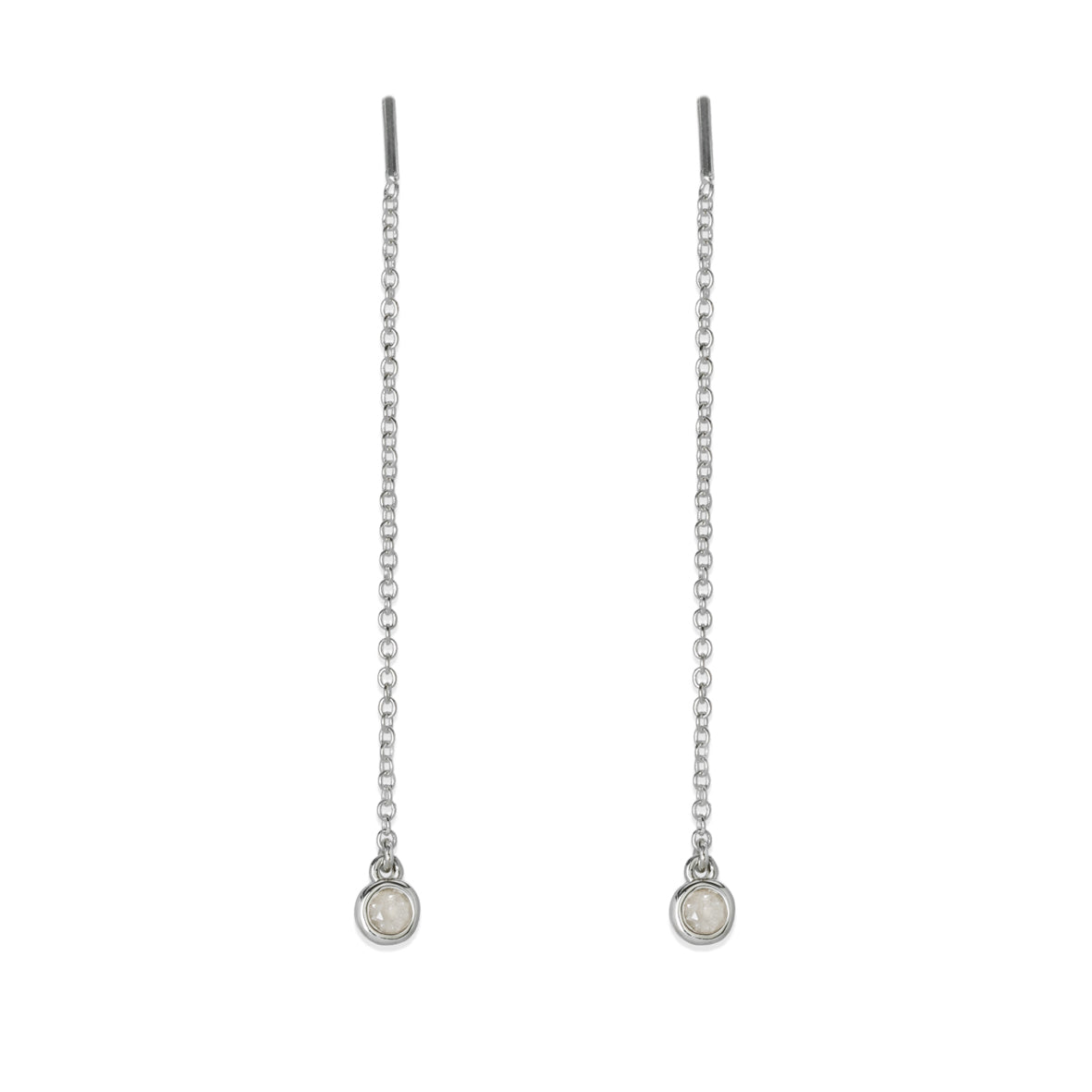 Stone Chain Earrings